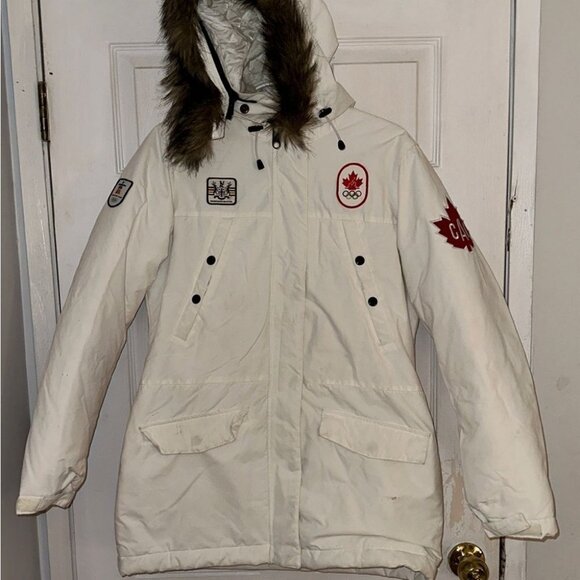 hudsons Bay Jackets & Blazers - White Olympic Games jacket 2010 women's size S